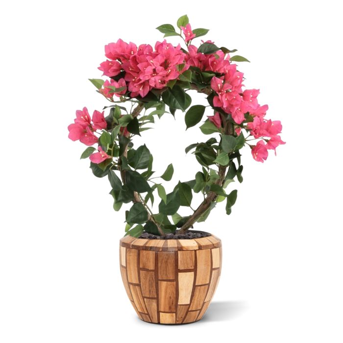 Kunstplant met Roze Bloemen - Binnendecoratie