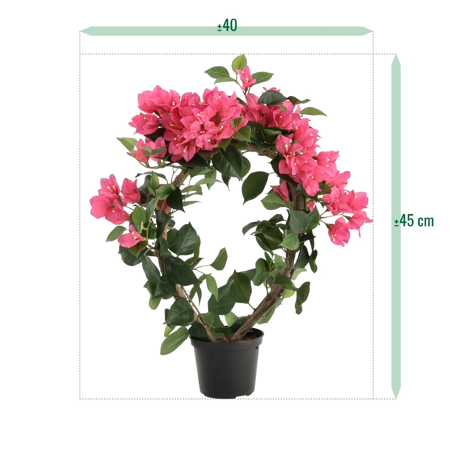 Kunstplant met Roze Bloemen - Binnendecoratie
