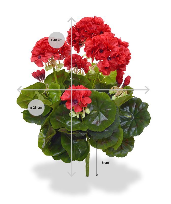 Rode Kunstplanten - Binnen