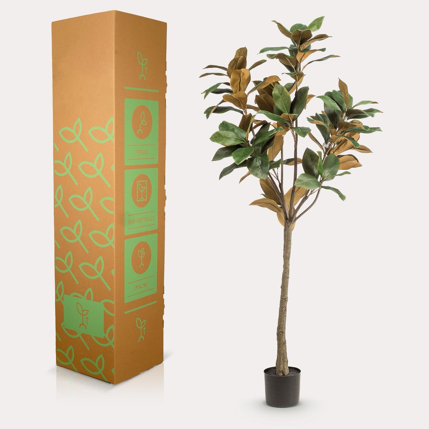 Kunstboom realistisch | 150 cm | Binnenplant | Magnolia Grandiflora