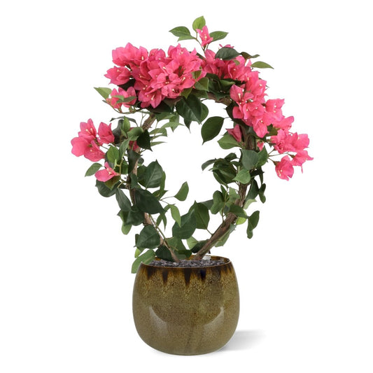 Kunstplant met Roze Bloemen - Binnendecoratie
