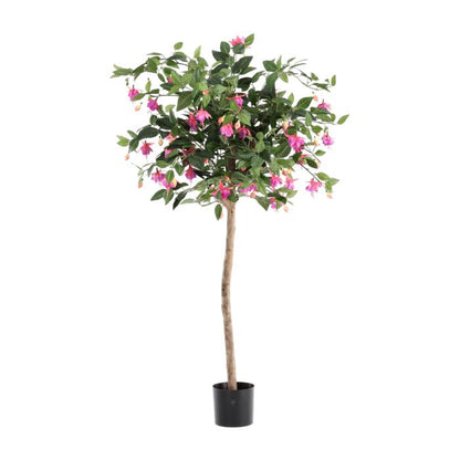 Kunstboom met Roze-Paarse Bloemen - Luxe Binnendecoratie