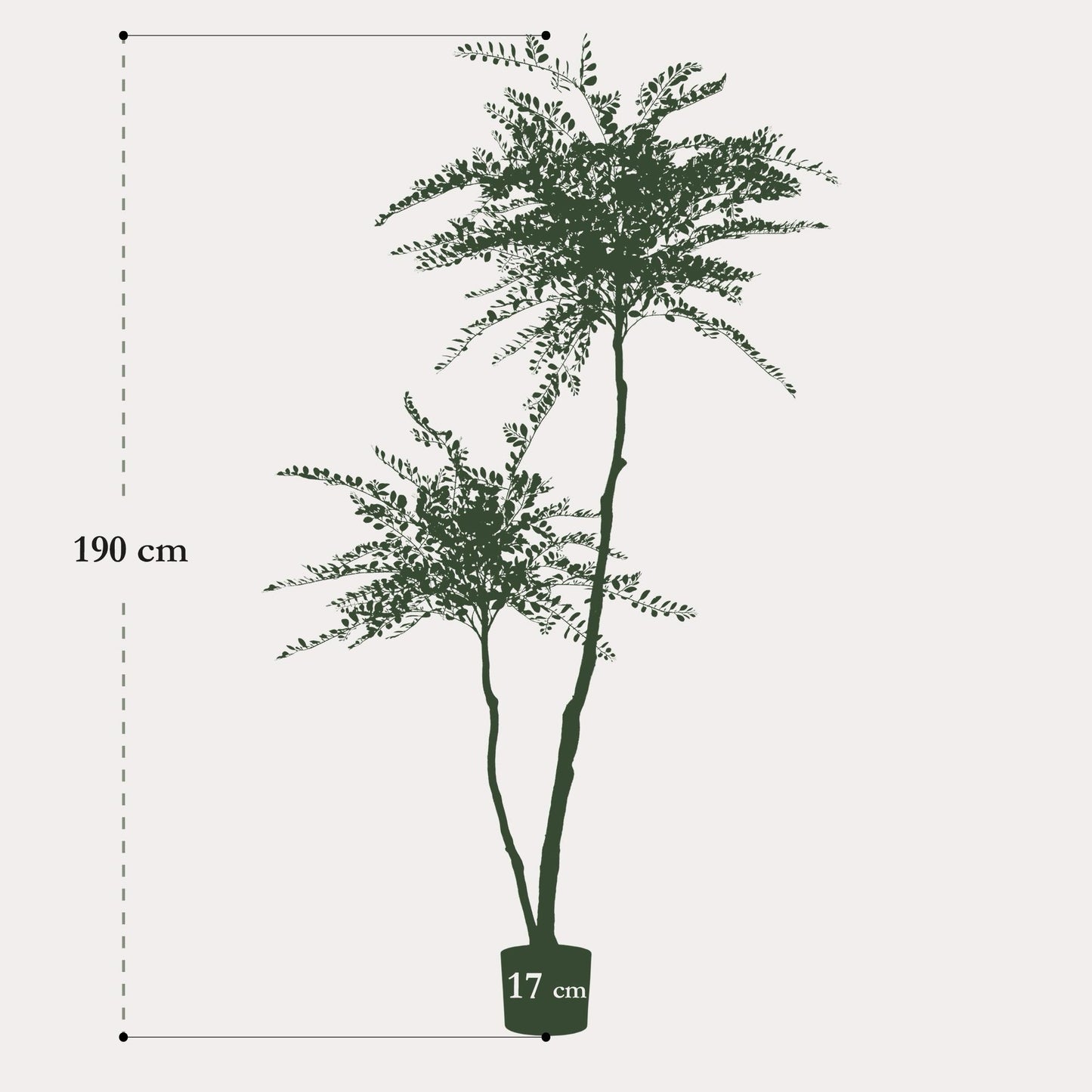 Kunstplant Sophora Tree | 190 cm | Weerbestendige Kunstboom | Luxe voor Tuin & Terras