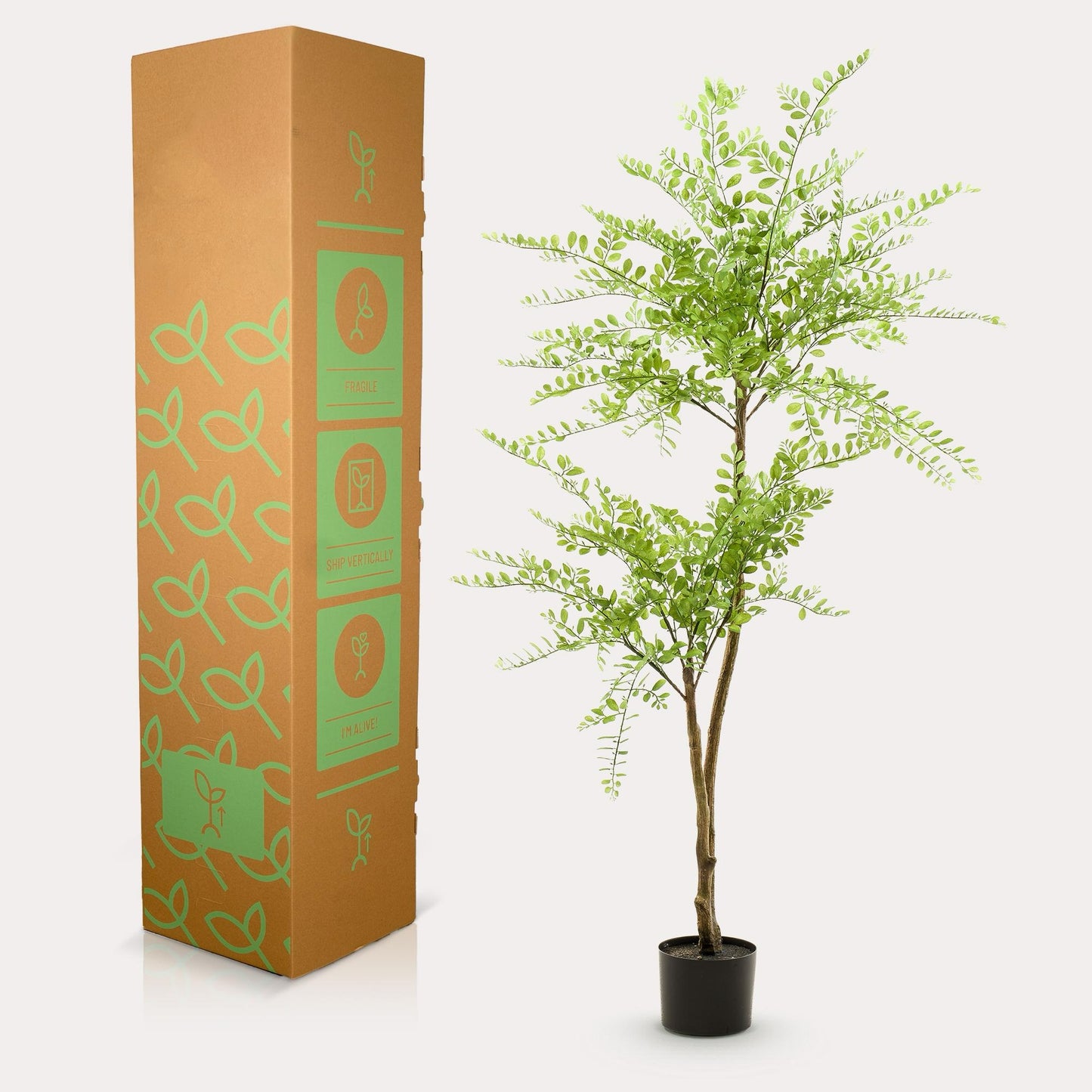 Kunstplant Sophora Tree | 140 cm | Realistische Honingboom | Sfeervolle Decoratie voor Binnen