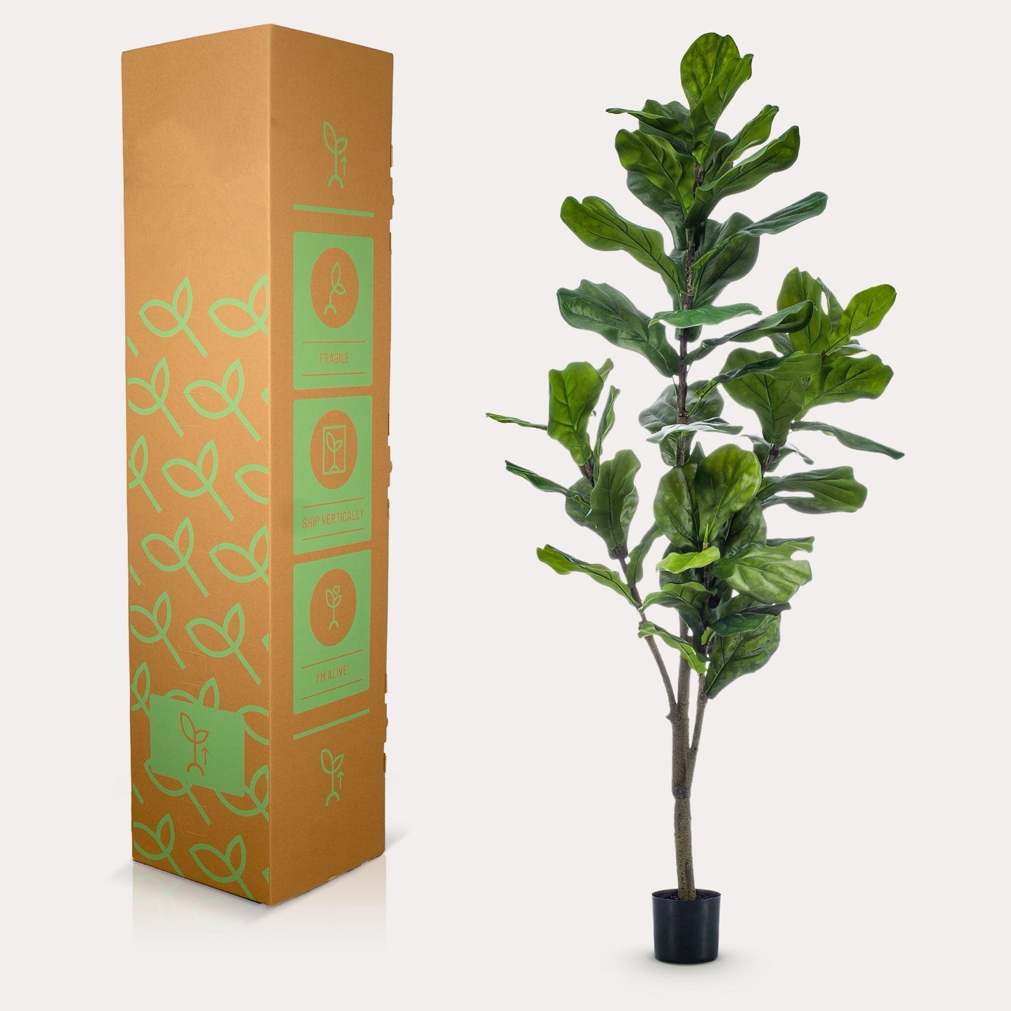 Grote Kunst Ficus 170 cm – Realistische Vioolbladplant | Modern Interieur