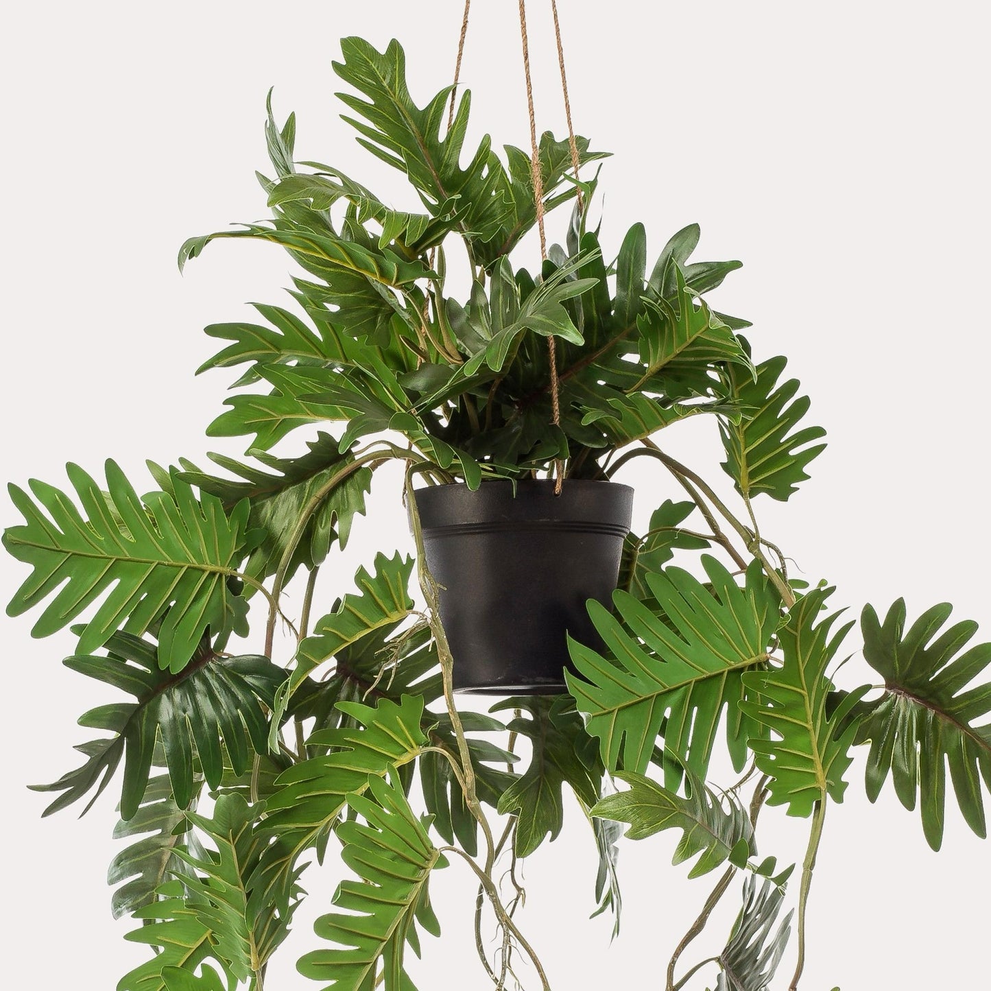 Kunst Hangplant Philodendron Scandens | 80 cm | Realistische Groene Hangplant | Modern Interieur