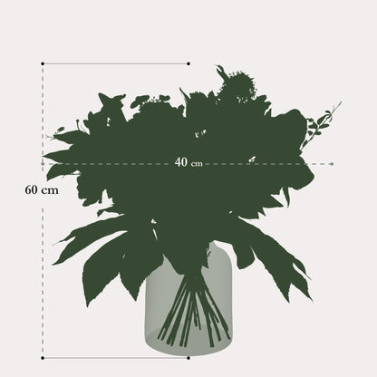 Kunstboeket | 60 cm | Kunstbloemen | White Dream