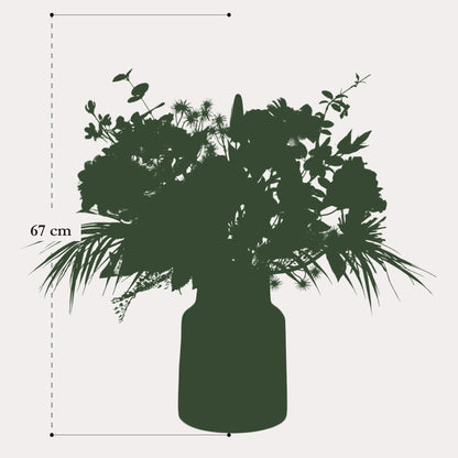 Kunst Kleurrijk boeket | 67 cm | Binnenplant | Pretty Powerful