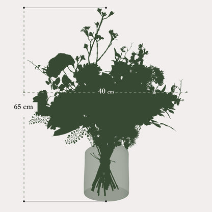 Kunstboeket | 65 cm | Zomerbloemen | Mystic Summer