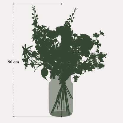 Kunstboeket | 90 cm | Electric Love | Luxe kunstbloemen in levendige kleuren