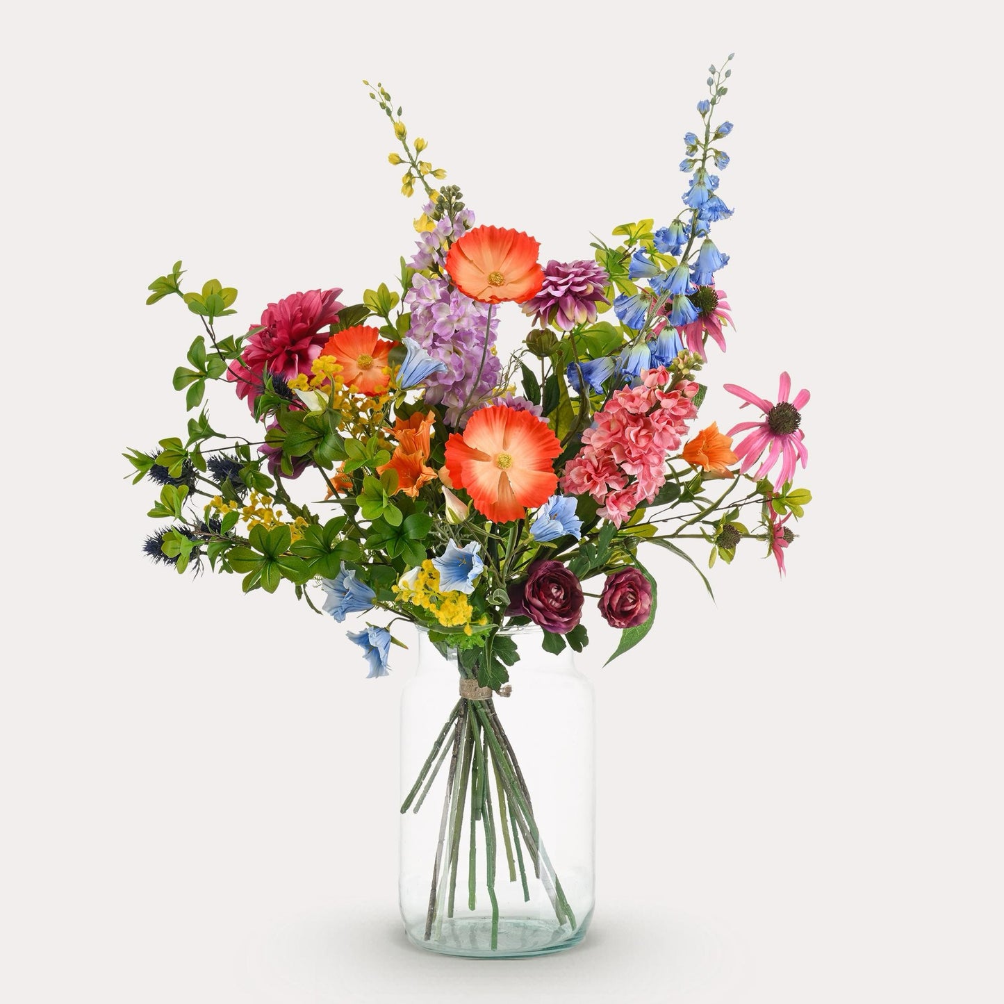 Kunstboeket | 90 cm | Electric Love | Luxe kunstbloemen in levendige kleuren