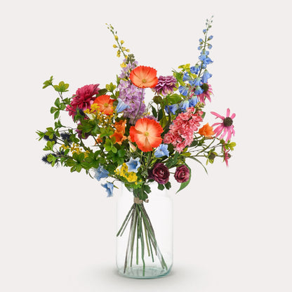 Kunstboeket | 90 cm | Electric Love | Luxe kunstbloemen in levendige kleuren