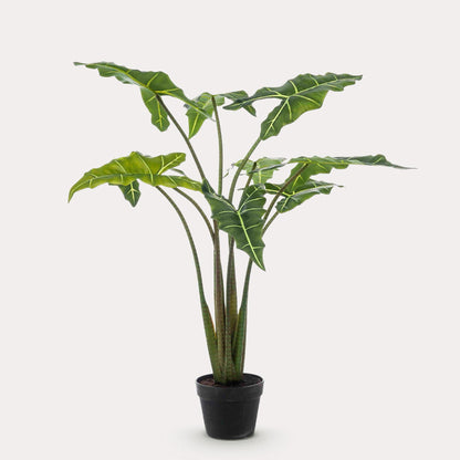 Kunstplant realistisch | 120 cm | Binnenplant | Alocasia Frydek