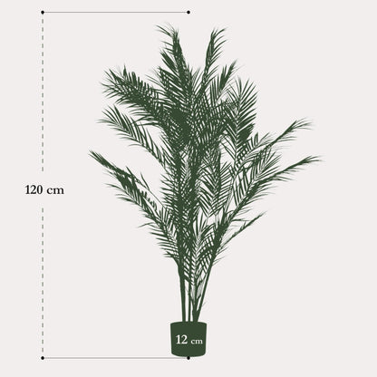 Kunstplant realistisch | 120 cm | Binnenplant | Chamaedorea Elegans Bergpalm