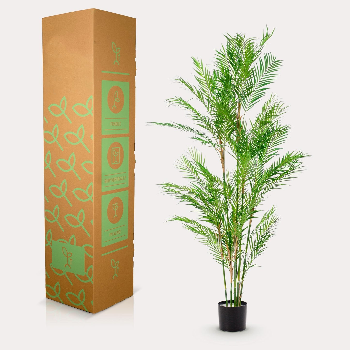 Kunstplant realistisch | 180 cm | Binnenplant | Chamaedorea Elegans Bergpalm