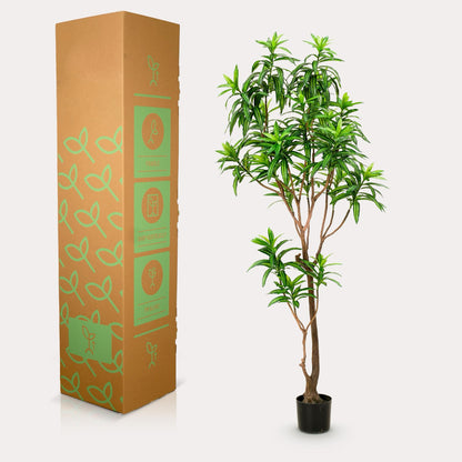 Kunstplant realistisch | 190 cm | Binnenplant | Dracaena Drakenboom