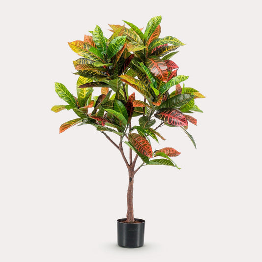 Kunststruik kleurrijk | 120 cm | Binnenplant | Croton Codiaeum Wonderstruik