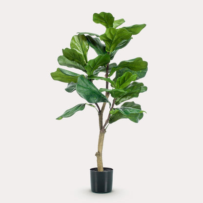 Kunstplant elegant groen | 90 cm | Binnenplant | Ficus Lyrata Tabaksplant