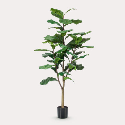 Kunstboom tropisch groen | 120 cm | Binnenplant | Ficus Lyrata Tabaksplant