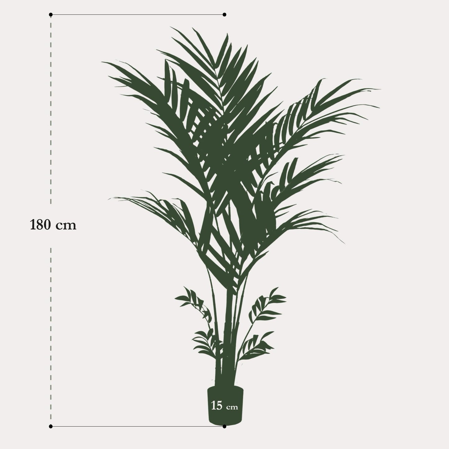 Kunstpalm tropisch | 180 cm | Binnenplant | Kentia Howea Forsteriana