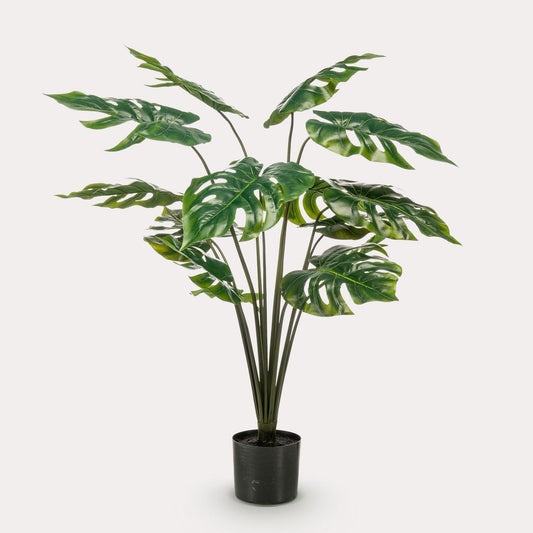 Kunstplant stijlvol | 95 cm | Binnenplant | Monstera Deliciosa Gatenplant