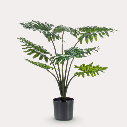 Philodendron kunstplant 60 cm | Compacte tropische nepplant voor binnen