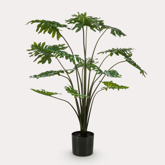 Philodendron kunstplant 105 cm | Grote tropische nepplant voor woonkamer & kantoor