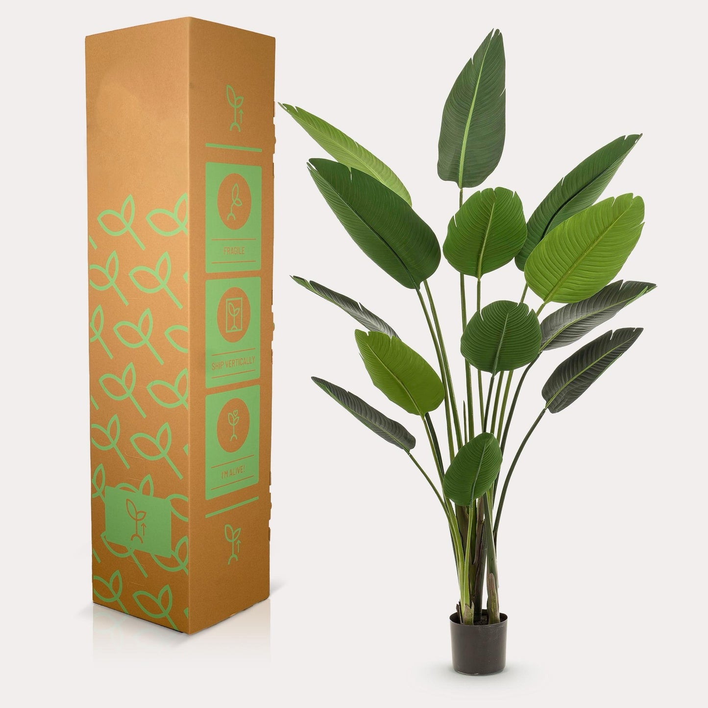 Strelitzia Nicolai kunstplant 190 cm | Grote paradijsvogelplant kunst