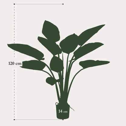 Philodendron kunstplant 120 cm | Grote groene nepplant binnen