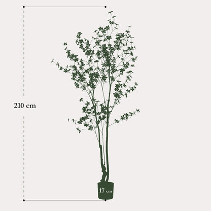 Tropaeolum kunstboom 210 cm | Grote tropische kunstplant Oost-Indische kers