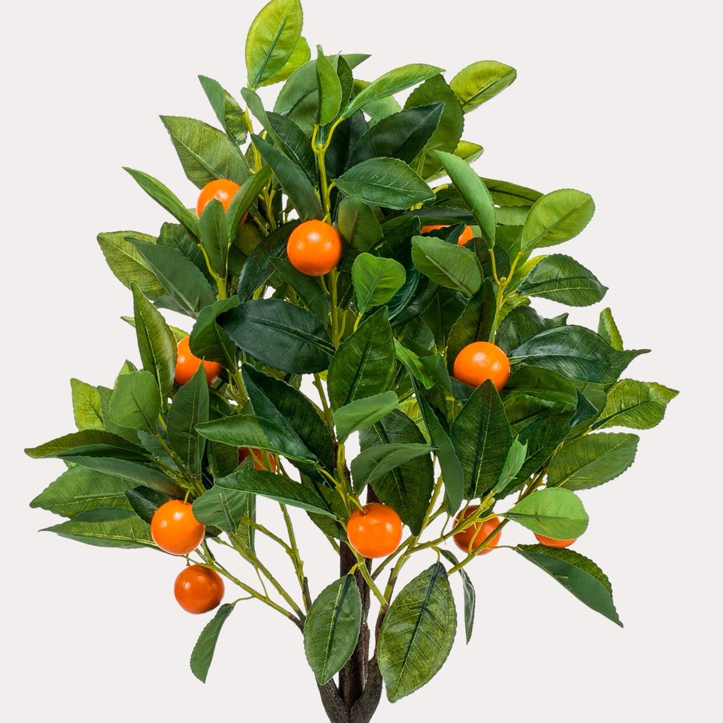 Kleine sinaasappelboom kunstplant 75 cm | Citrus kunstboom met oranje vruchten