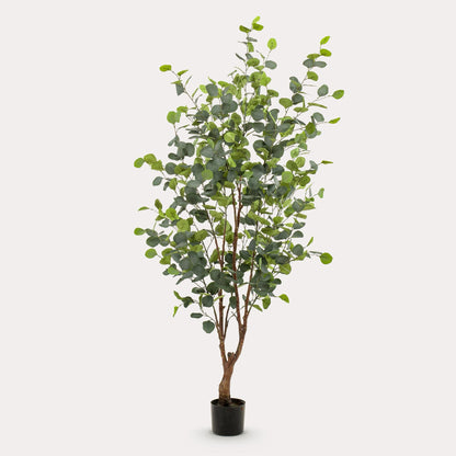 Eucalyptus kunstboom 140 cm | Blauwgroene nep eucalyptus binnen
