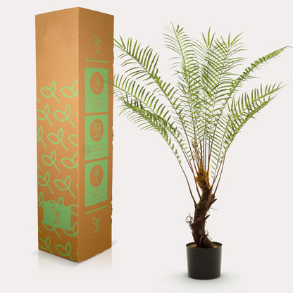 Boomvaren kunstplant 125 cm | Grote kunstvaren groene binnenplant