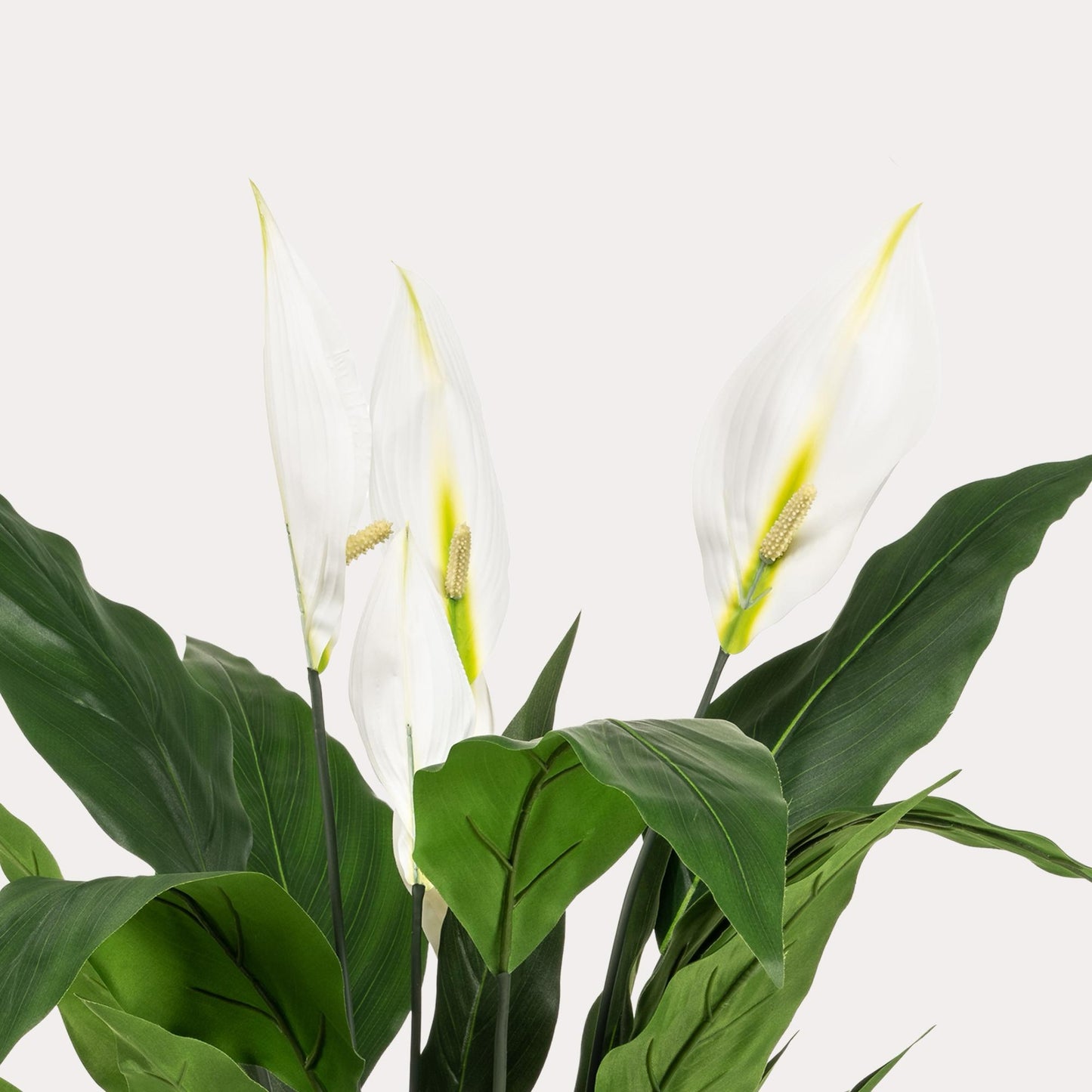 Spathiphyllum kunstplant wit 90 cm | Lepelplant nepplant voor binnen