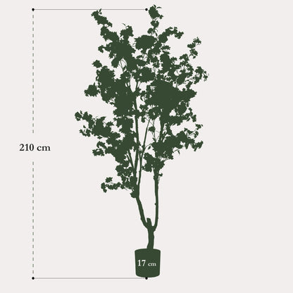 Kersenbloesem kunstboom wit 210 cm | Grote kunstboom met bloemen