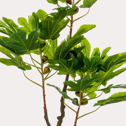 Ficus Carica kunstboom 95 cm | mediterrane vijgenboom kunstplant voor binnen