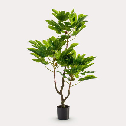 Ficus Carica kunstboom 95 cm | mediterrane vijgenboom kunstplant voor binnen