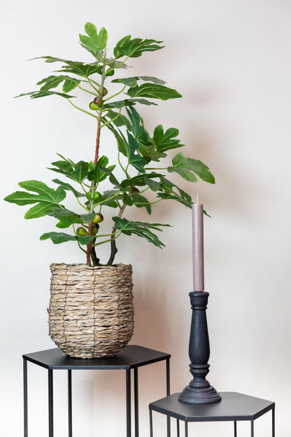 Ficus Carica kunstboom 95 cm | mediterrane vijgenboom kunstplant voor binnen