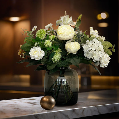 Kunstboeket | 60 cm | Kunstbloemen | White Dream