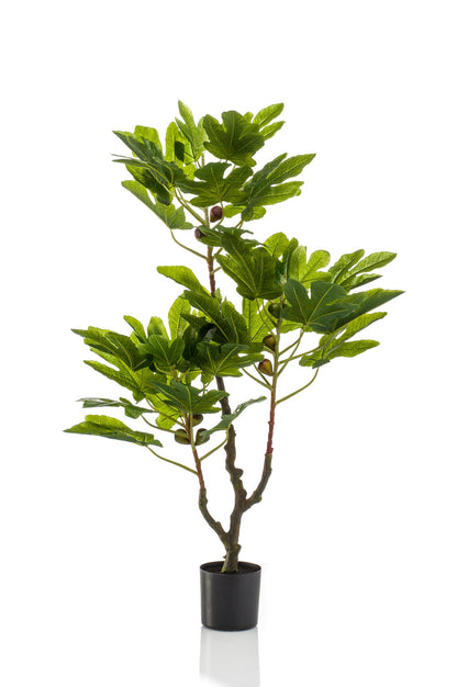 Ficus Carica kunstboom 95 cm | mediterrane vijgenboom kunstplant voor binnen
