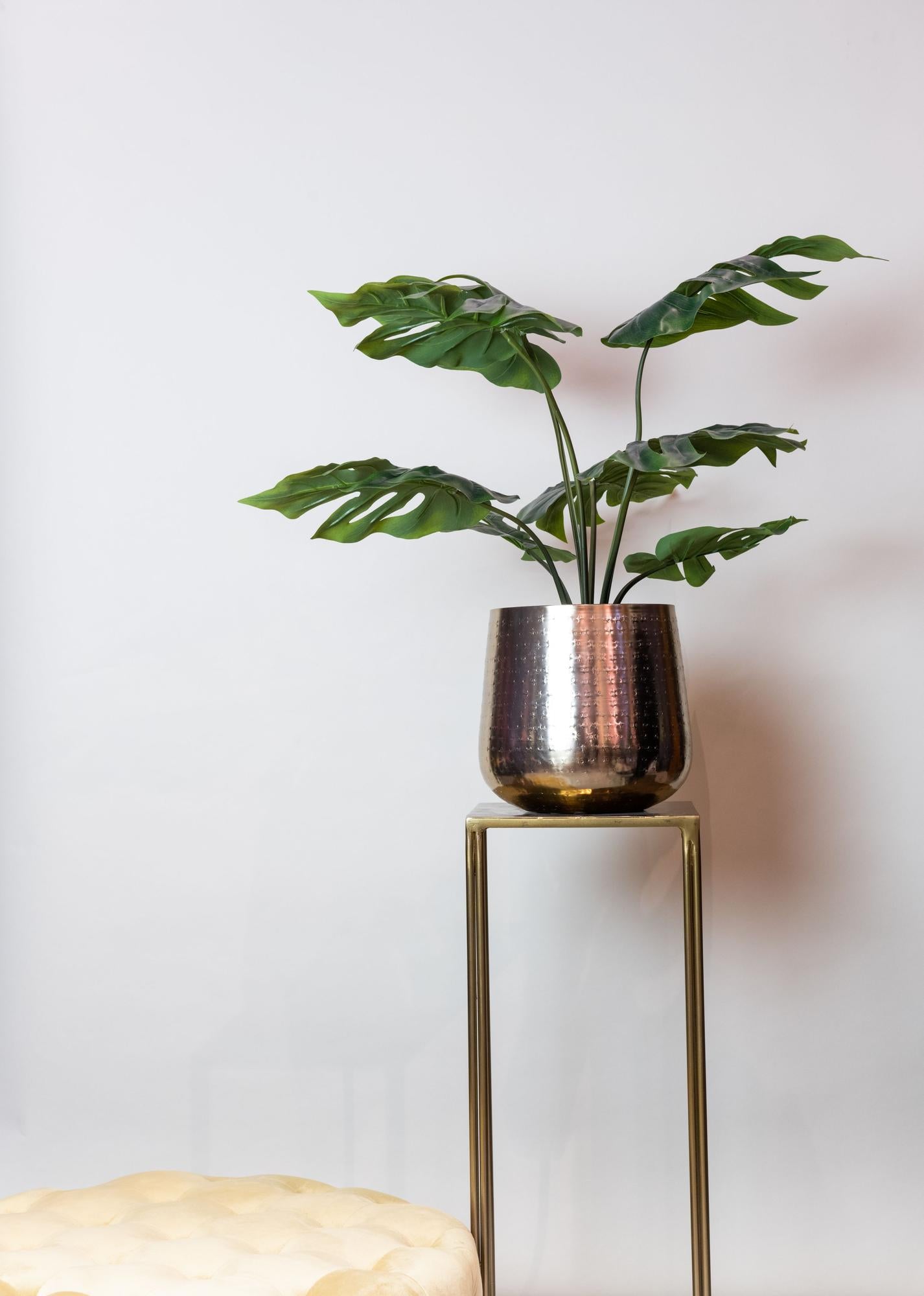 Monstera kunstplant 65 cm | Tropische gatenplant nepplant voor interieur